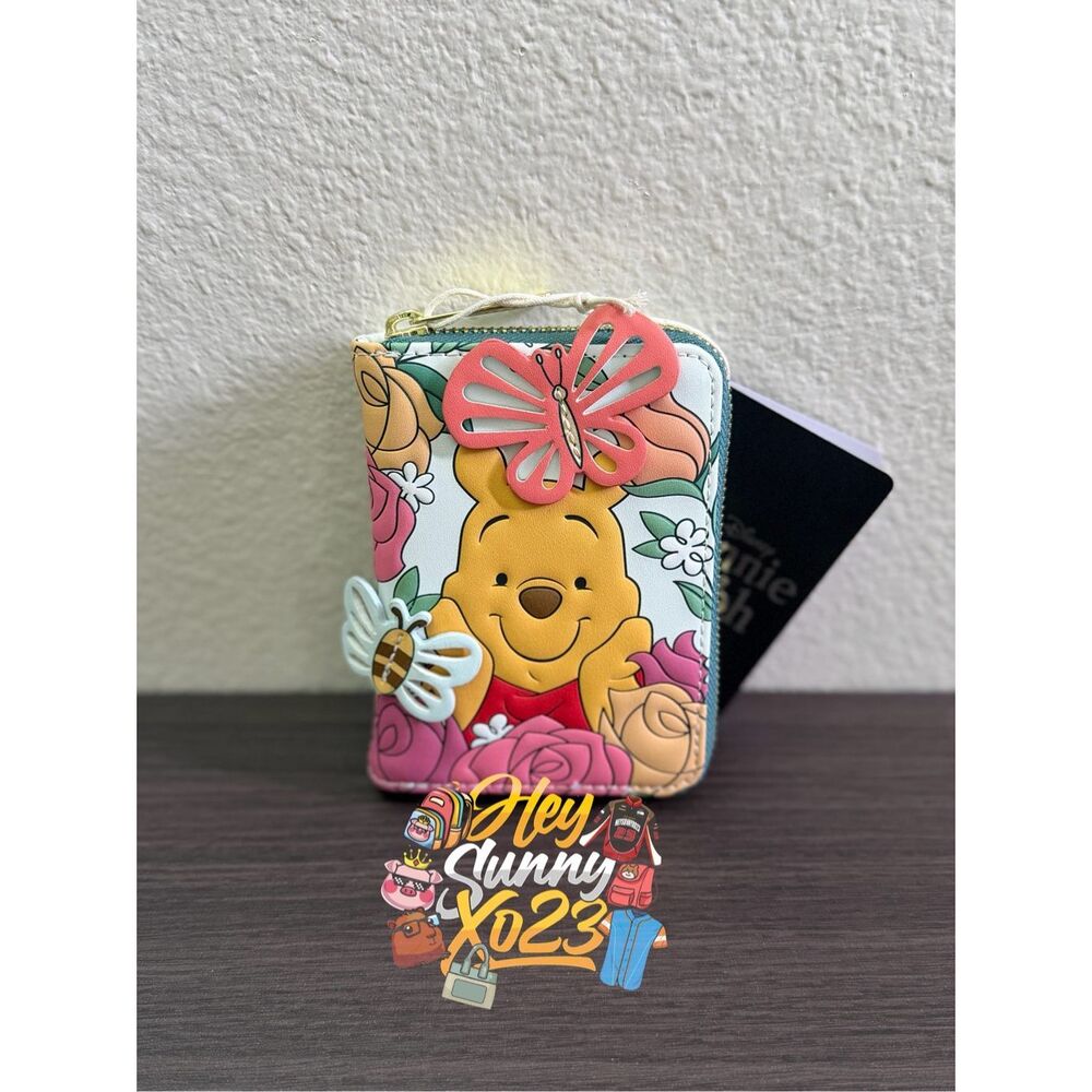 Loungefly Disney Winnie the Pooh Floral Zip Wallet